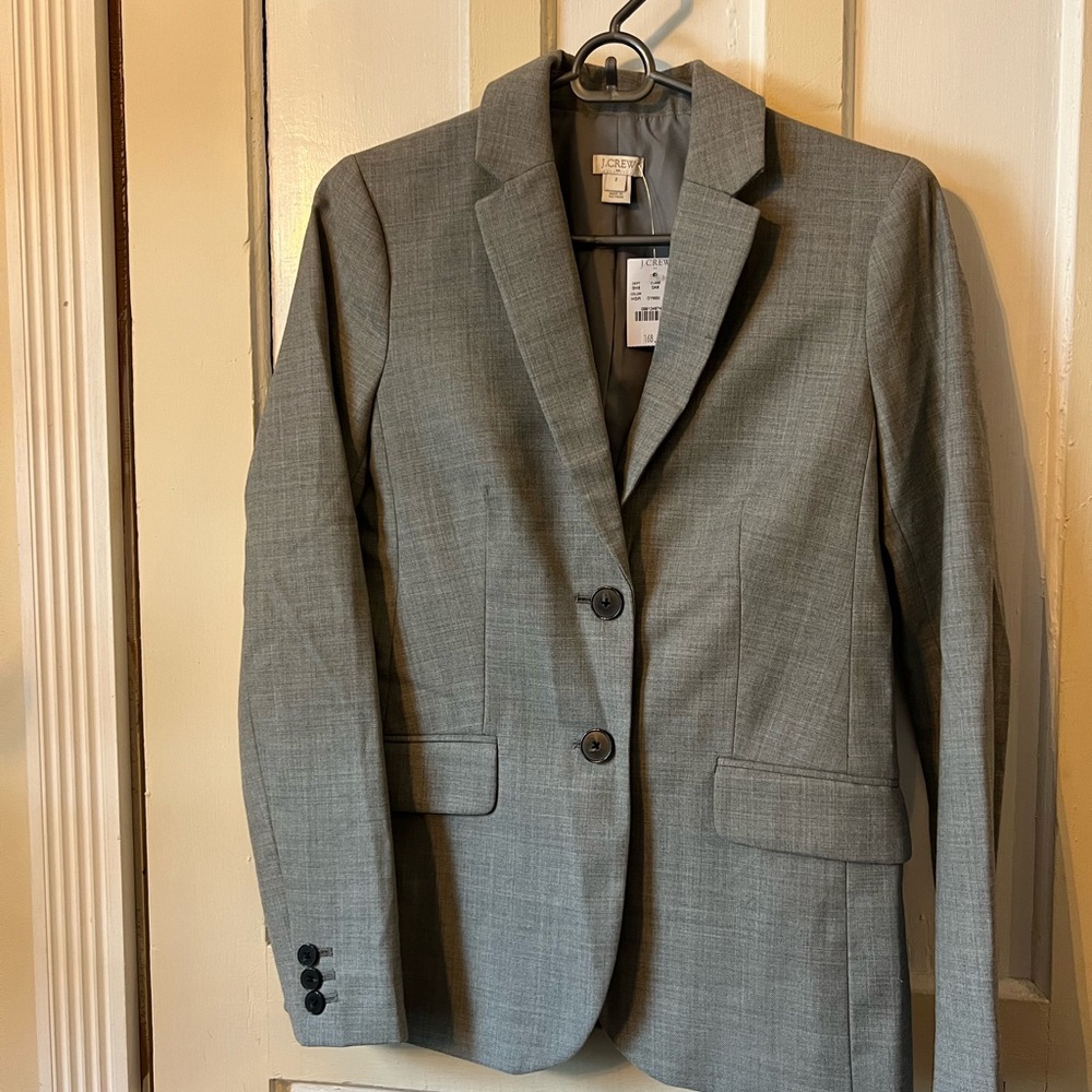 J. Crew Charcoal Two-Button Blazer